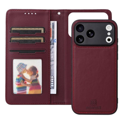 For iPhone 17 Pro Max BETOPNICE BN-005 2 in 1 Detachable Imitate Genuine Leather Phone Case(Wine Red) by BETOPNICE