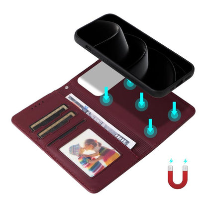 For iPhone 17 Pro Max BETOPNICE BN-005 2 in 1 Detachable Imitate Genuine Leather Phone Case(Wine Red) by BETOPNICE