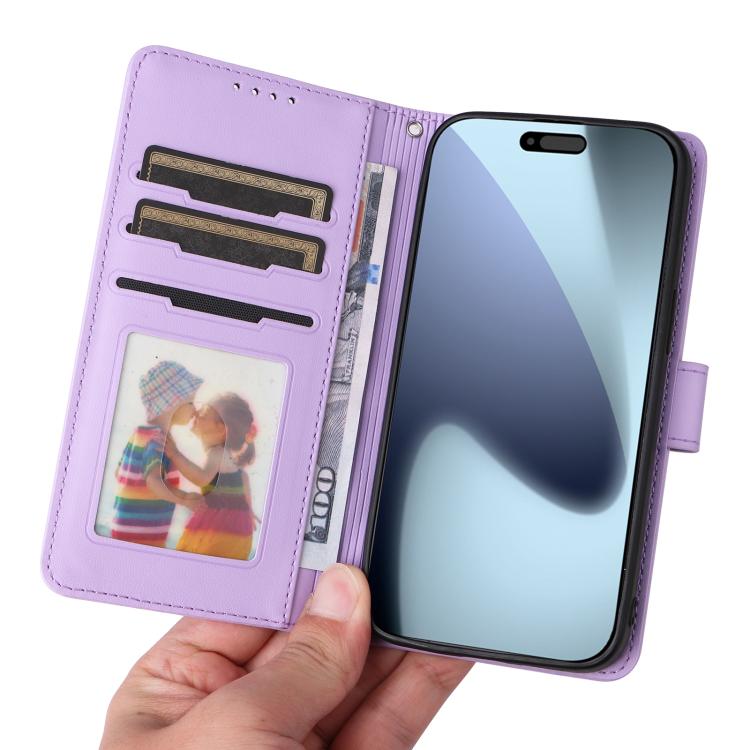 For iPhone 17 Pro BETOPNICE BN-005 2 in 1 Detachable Imitate Genuine Leather Phone Case(Light Purple) by BETOPNICE