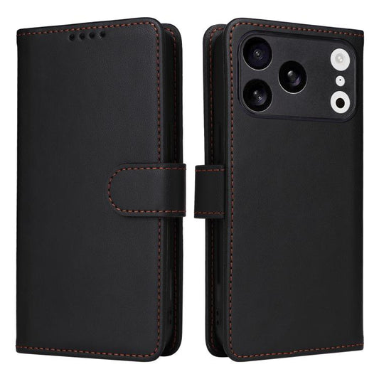 For iPhone 17 Pro BETOPNICE BN-005 2 in 1 Detachable Imitate Genuine Leather Phone Case(Black) by BETOPNICE
