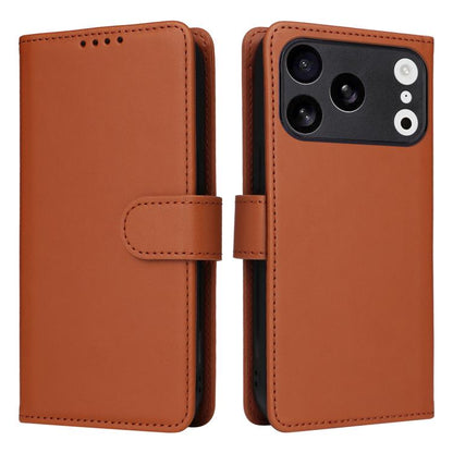 For iPhone 17 Pro BETOPNICE BN-005 2 in 1 Detachable Imitate Genuine Leather Phone Case(Brown) by BETOPNICE