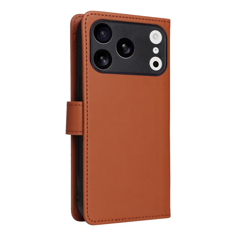For iPhone 17 Pro BETOPNICE BN-005 2 in 1 Detachable Imitate Genuine Leather Phone Case(Brown) by BETOPNICE
