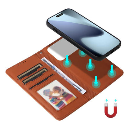 For iPhone 17 Pro BETOPNICE BN-005 2 in 1 Detachable Imitate Genuine Leather Phone Case(Brown) by BETOPNICE