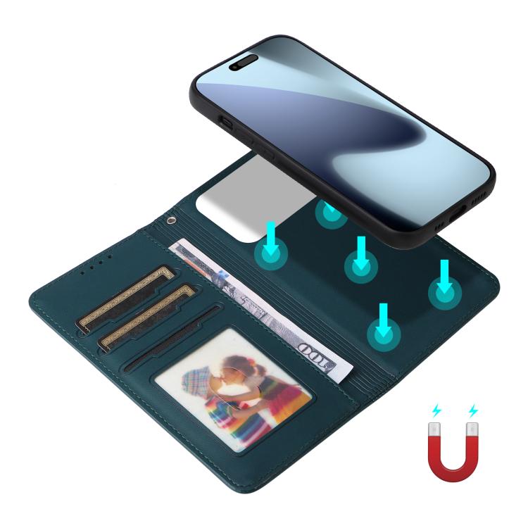 For iPhone 17 Pro BETOPNICE BN-005 2 in 1 Detachable Imitate Genuine Leather Phone Case(Blue) by BETOPNICE