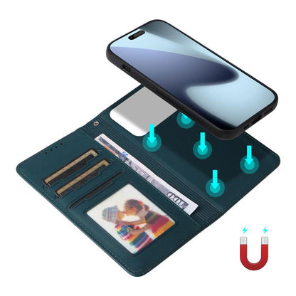 For iPhone 17 Pro BETOPNICE BN-005 2 in 1 Detachable Imitate Genuine Leather Phone Case(Blue) by BETOPNICE