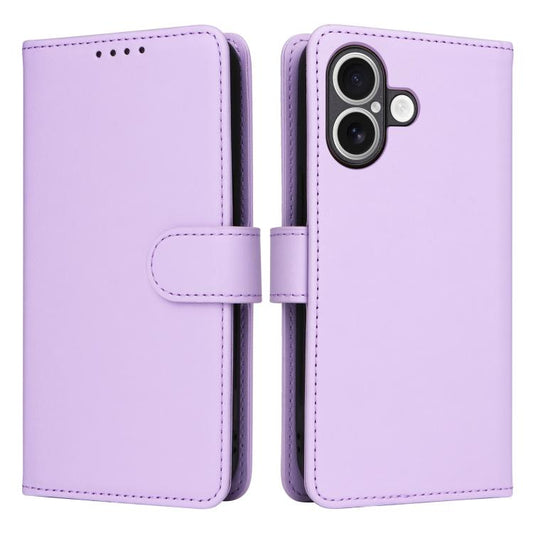 For iPhone 17 BETOPNICE BN-005 2 in 1 Detachable Imitate Genuine Leather Phone Case(Light Purple) by BETOPNICE
