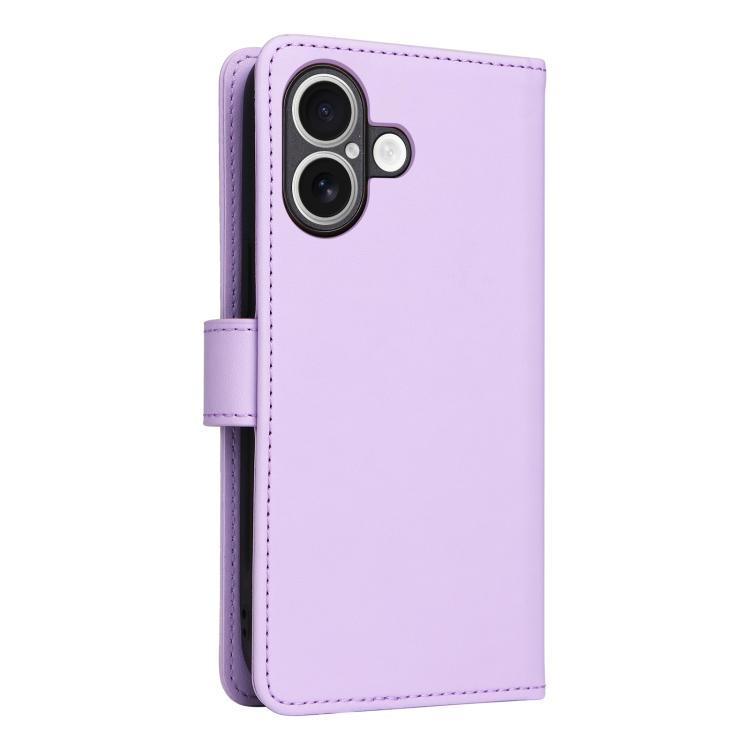 For iPhone 17 BETOPNICE BN-005 2 in 1 Detachable Imitate Genuine Leather Phone Case(Light Purple) by BETOPNICE