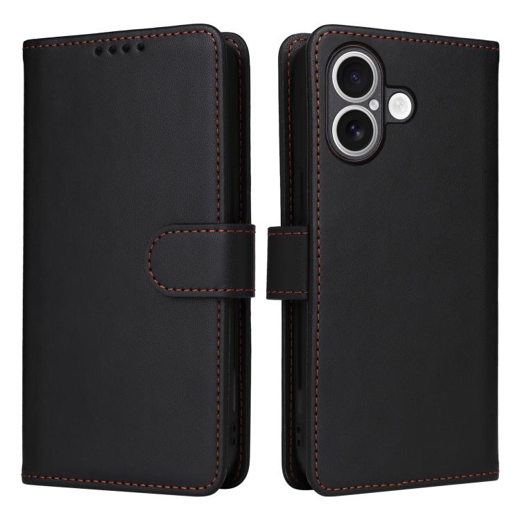 For iPhone 17 BETOPNICE BN-005 2 in 1 Detachable Imitate Genuine Leather Phone Case(Black) by BETOPNICE