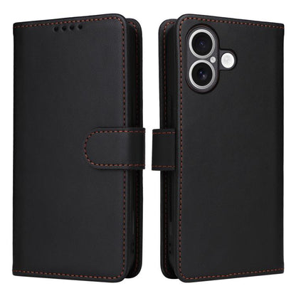 For iPhone 17 BETOPNICE BN-005 2 in 1 Detachable Imitate Genuine Leather Phone Case(Black) by BETOPNICE