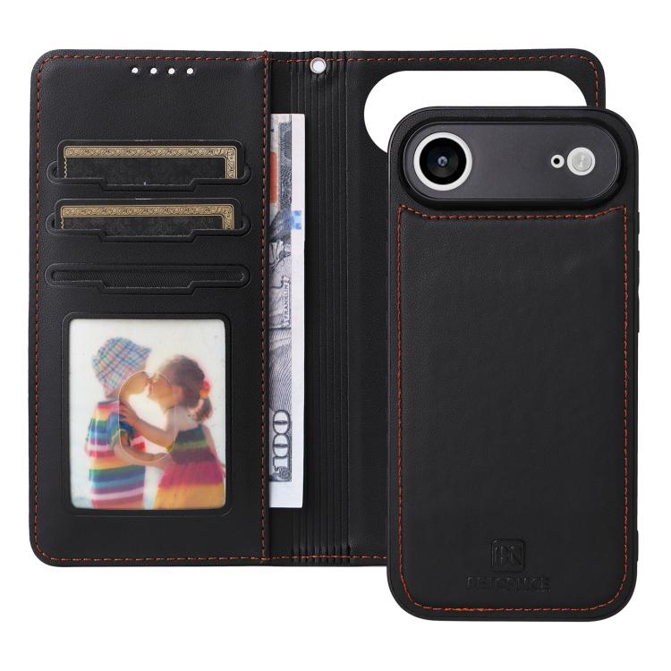 For iPhone Air BETOPNICE BN-005 2 in 1 Detachable Imitate Genuine Leather Phone Case(Black) by BETOPNICE