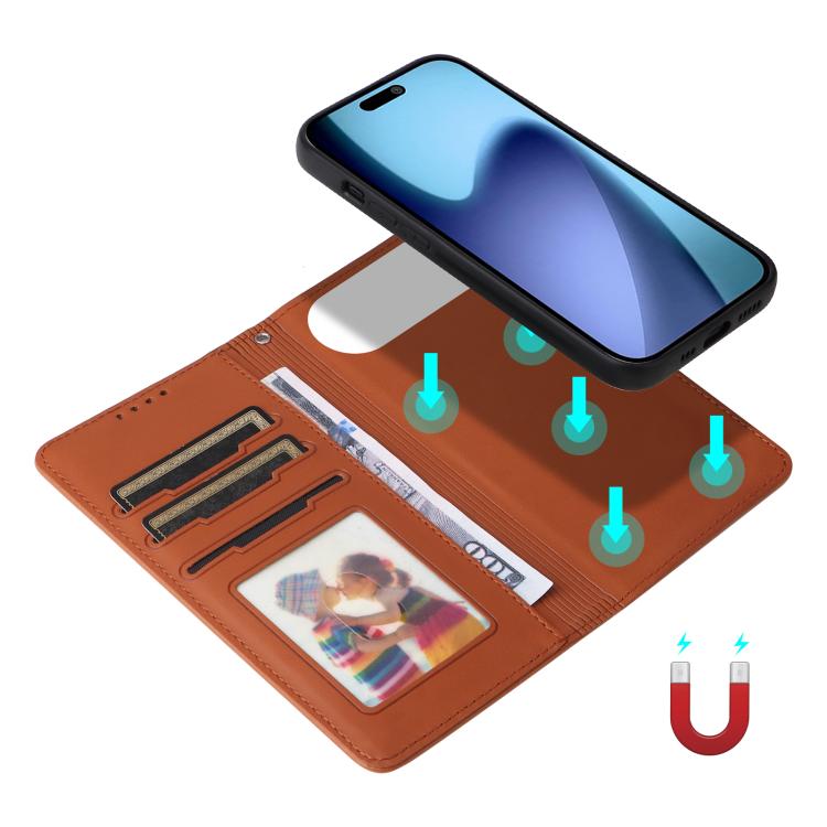 For iPhone Air BETOPNICE BN-005 2 in 1 Detachable Imitate Genuine Leather Phone Case(Brown) by BETOPNICE