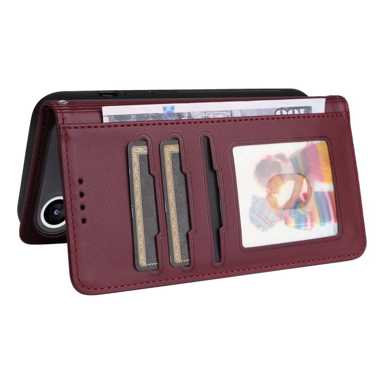For iPhone Air BETOPNICE BN-005 2 in 1 Detachable Imitate Genuine Leather Phone Case(Wine Red) by BETOPNICE