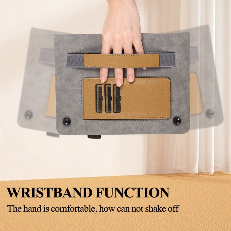 For iPad mini 6 / mini 2024 Litchi Texture Leather Sucker Tablet Case(Brown) by bashfashion