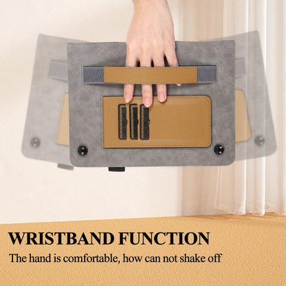 For iPad mini 6 / mini 2024 Litchi Texture Leather Sucker Tablet Case(Brown) by bashfashion