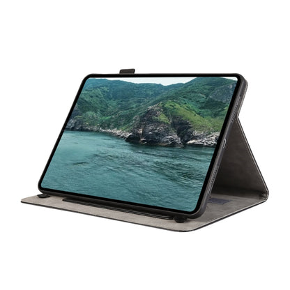 For Samsung Galaxy Tab S7 Lite / S7+ Litchi Texture Leather Sucker Tablet Case(Black) by bashfashion