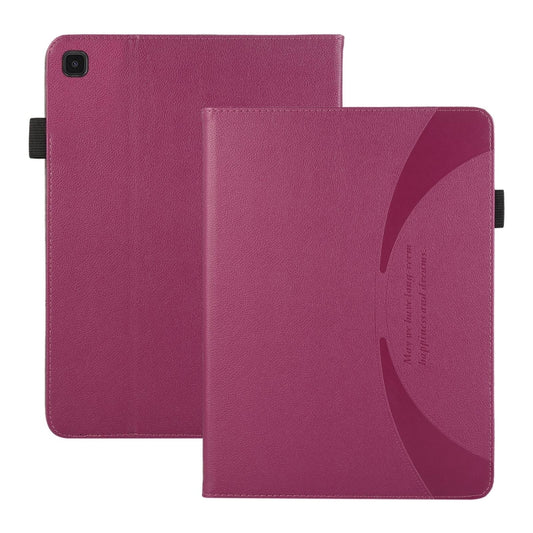 For Samsung Galaxy Tab A7 Lite Litchi Texture Leather Sucker Tablet Case(Purple) by bashfashion