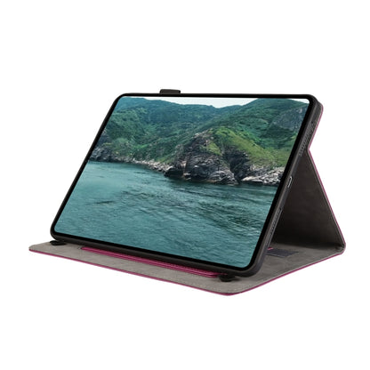 For Samsung Galaxy Tab A7 Lite Litchi Texture Leather Sucker Tablet Case(Purple) by bashfashion