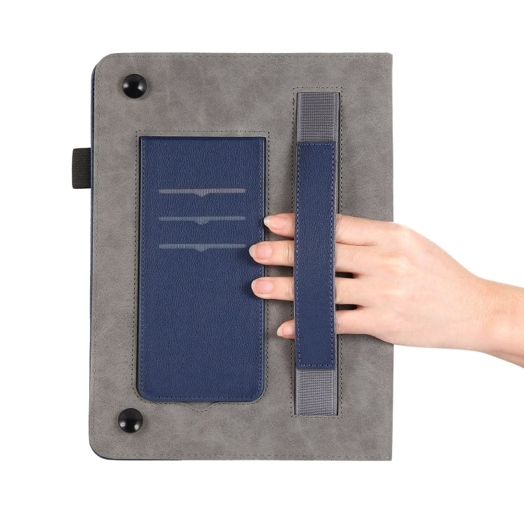 For Samsung Galaxy Tab A7 Lite Litchi Texture Leather Sucker Tablet Case(Dark Blue) by bashfashion