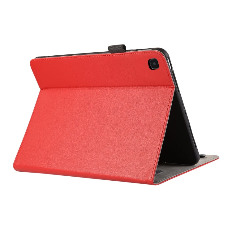 For Samsung Galaxy Tab A7 2020 Litchi Texture Leather Sucker Tablet Case(Red) by bashfashion