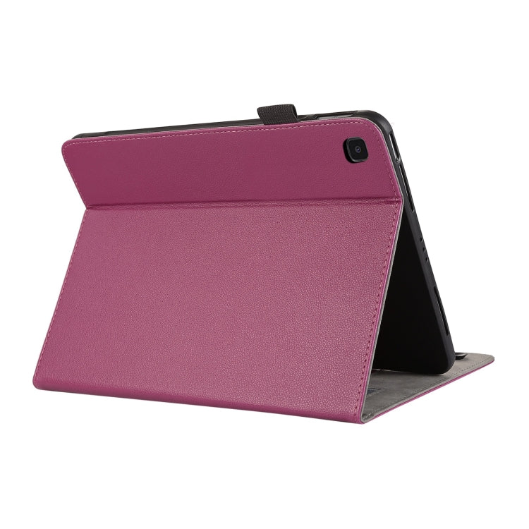 For Samsung Galaxy Tab A7 2020 Litchi Texture Leather Sucker Tablet Case(Purple) by bashfashion