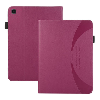 For Samsung Galaxy Tab S5e T720 Litchi Texture Leather Sucker Tablet Case(Purple) by bashfashion
