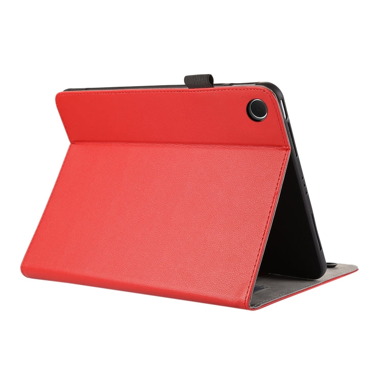 For Samsung Galaxy Tab A8 Litchi Texture Leather Sucker Tablet Case(Red) by bashfashion