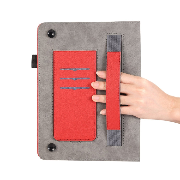 For Samsung Galaxy Tab A8 Litchi Texture Leather Sucker Tablet Case(Red) by bashfashion