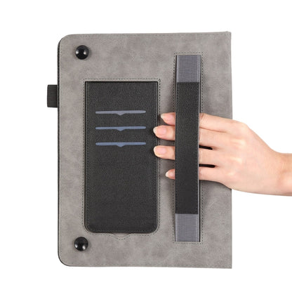 For Samsung Galaxy Tab A8 Litchi Texture Leather Sucker Tablet Case(Black) by bashfashion