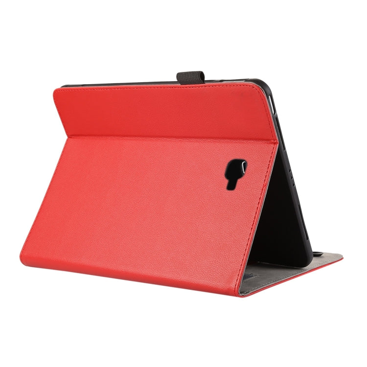 For Samsung Galaxy Tab A 10.1 2016 T580 Litchi Texture Leather Sucker Tablet Case(Red) by bashfashion
