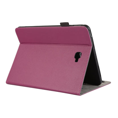 For Samsung Galaxy Tab A 10.1 2016 T580 Litchi Texture Leather Sucker Tablet Case(Purple) by bashfashion