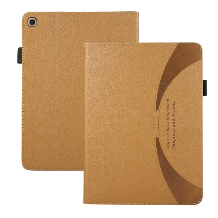 For Samsung Galaxy Tab A 10.1 2019 T510 Litchi Texture Leather Sucker Tablet Case(Brown) by bashfashion