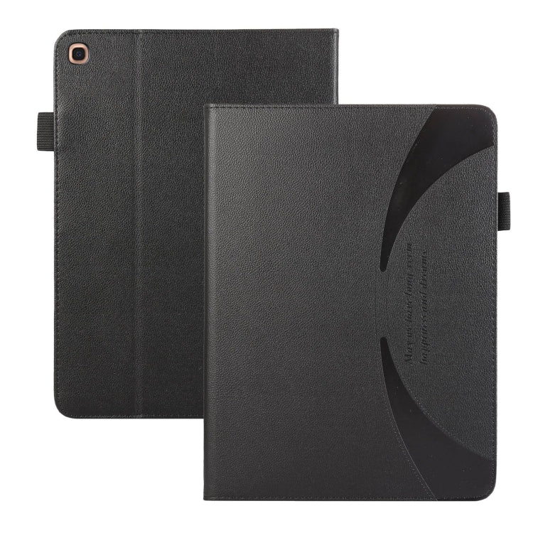 For Samsung Galaxy Tab A 10.1 2019 T510 Litchi Texture Leather Sucker Tablet Case(Black) by bashfashion