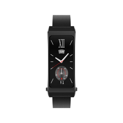 K7 1.14 inch TFT Screen Smart Call Bracelet, BT Call / Heart Rate / Blood Pressure / Blood Oxygen, Strap:Milanese Steel Strap(Black) by bashfashion