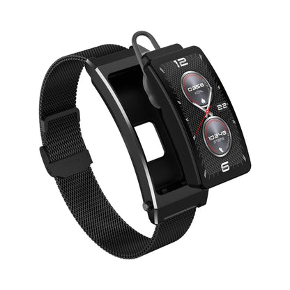K7 1.14 inch TFT Screen Smart Call Bracelet, BT Call / Heart Rate / Blood Pressure / Blood Oxygen, Strap:Milanese Steel Strap(Black) by bashfashion