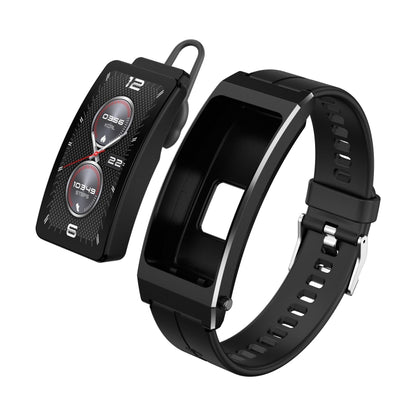 K7 1.14 inch TFT Screen Smart Call Bracelet, BT Call / Heart Rate / Blood Pressure / Blood Oxygen, Strap:Silicone Strap(Black) by bashfashion