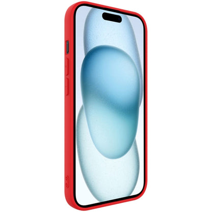 For iPhone 15 imak UC-4 Series Straight Edge TPU Phone Case(Red) by imak