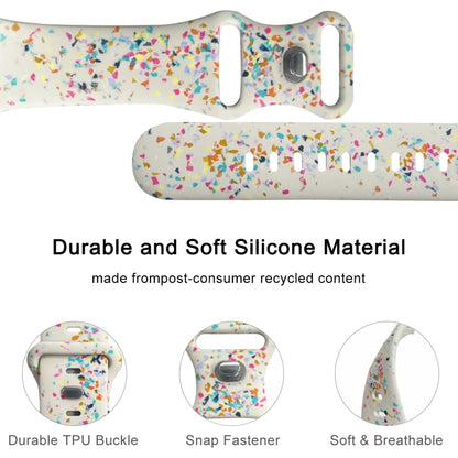 For Apple Watch Ultra 2 49mm Floral Silicone Watch Band(Starlight) by bashfashion