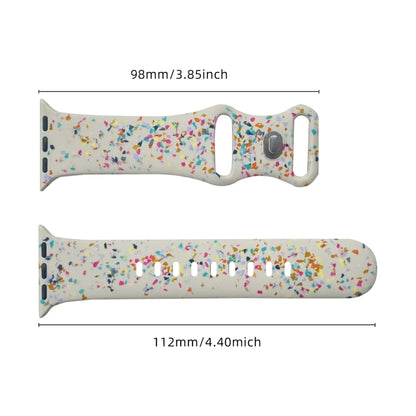For Apple Watch Ultra 2 49mm Floral Silicone Watch Band(Starlight) by bashfashion