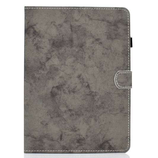 For Samsung Galaxy Tab A11 / A9 Marble Style Cloth Texture Smart Leather Tablet Case(Grey) by bashfashion