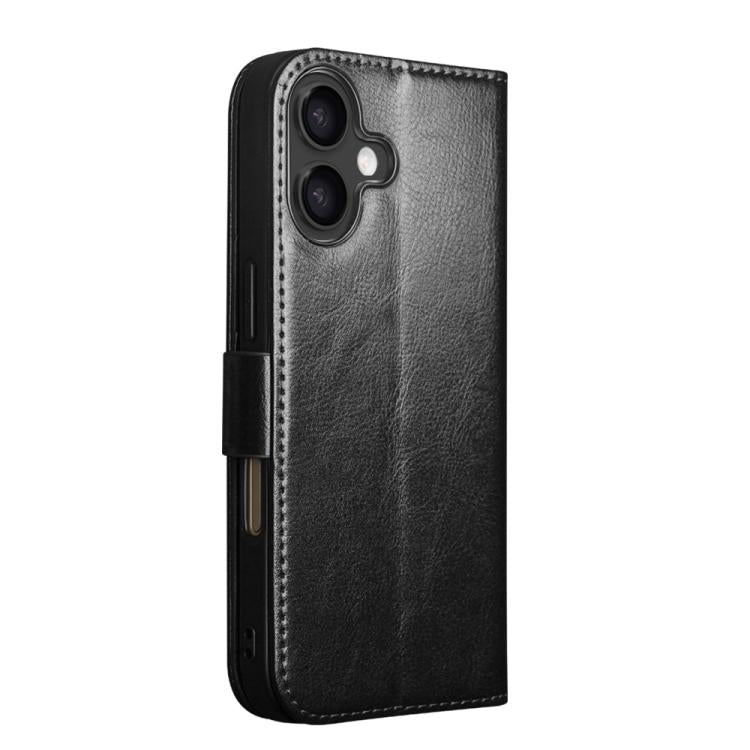 For iPhone 17 QIALINO Classic 103 Buckle Genuine Leather Phone Case(Black) by QIALINO