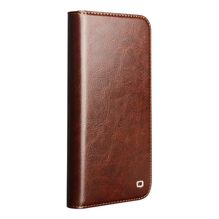 For iPhone 17 QIALINO Classic Genuine Leather Phone Case(Brown) by QIALINO