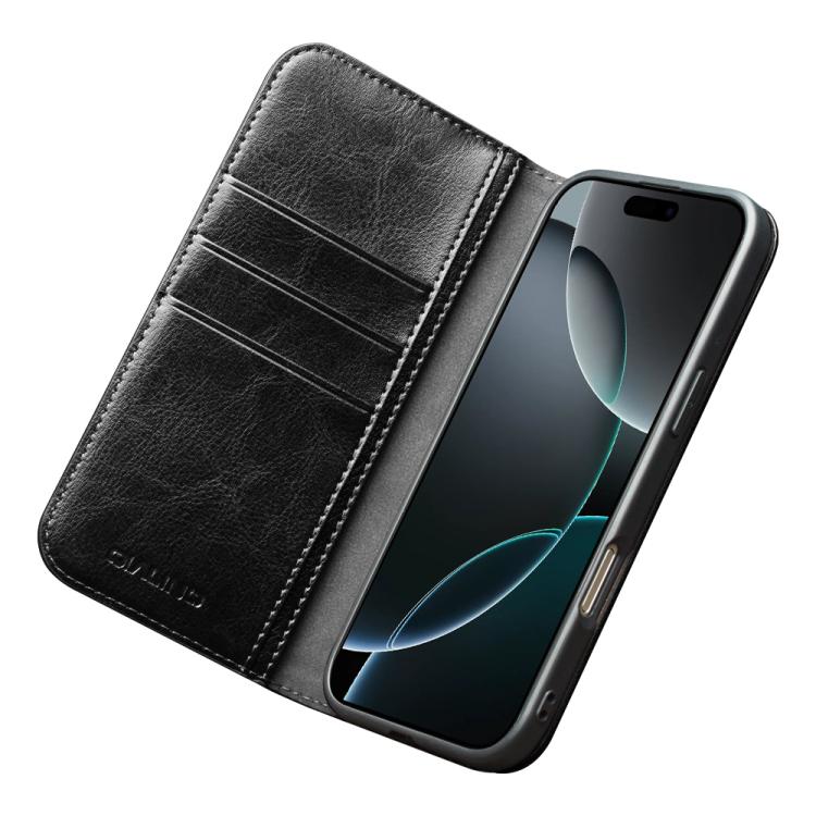 For iPhone 17 Air QIALINO Classic Genuine Leather Phone Case(Black) by QIALINO