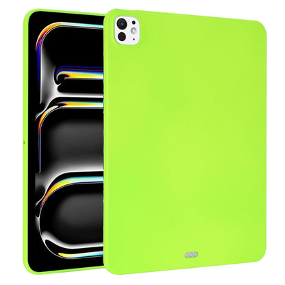 For iPad Pro 11 2025 / 2024 Oil Spray Skin-friendly TPU Tablet Case(Fluorescent Green) by bashfashion
