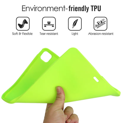 For iPad Pro 11 2025 / 2024 Oil Spray Skin-friendly TPU Tablet Case(Fluorescent Green) by bashfashion
