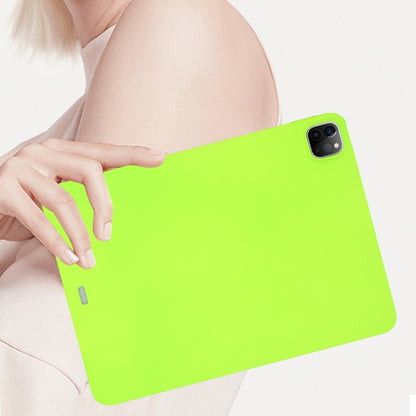For iPad Pro 11 2025 / 2024 Oil Spray Skin-friendly TPU Tablet Case(Fluorescent Green) by bashfashion