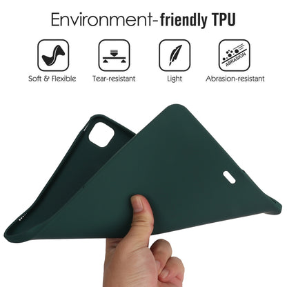 For iPad Pro 13 2025 / 2024 Oil Spray Skin-friendly TPU Tablet Case(Deep Green) by bashfashion