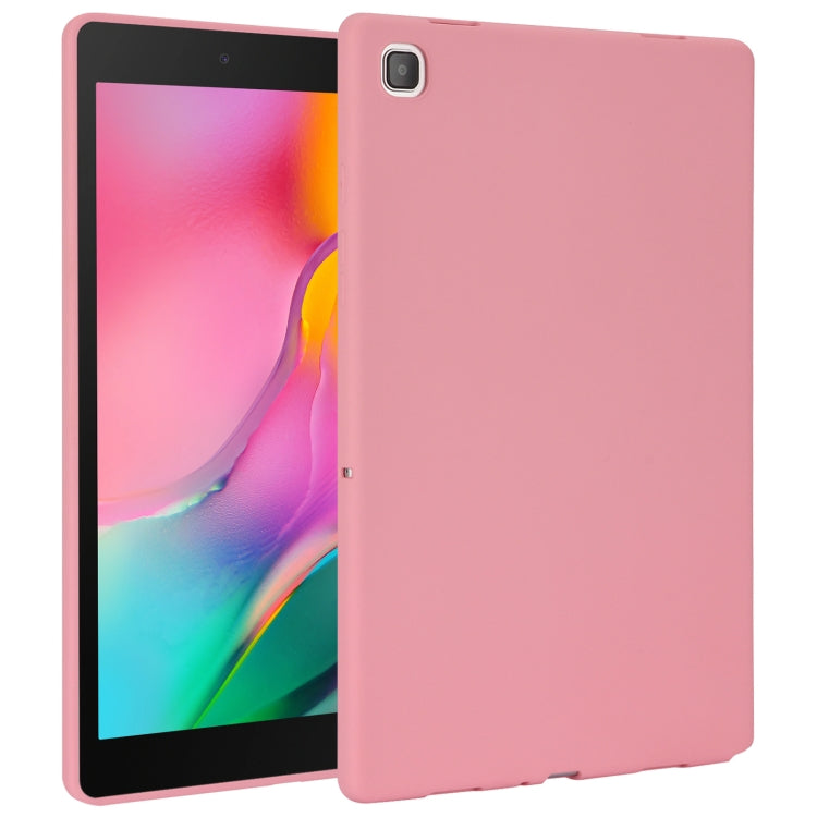 For Samsung Galaxy Tab A 8.0 2019 / T290 Oil Spray Skin-friendly TPU Tablet Case(Pink) by bashfashion