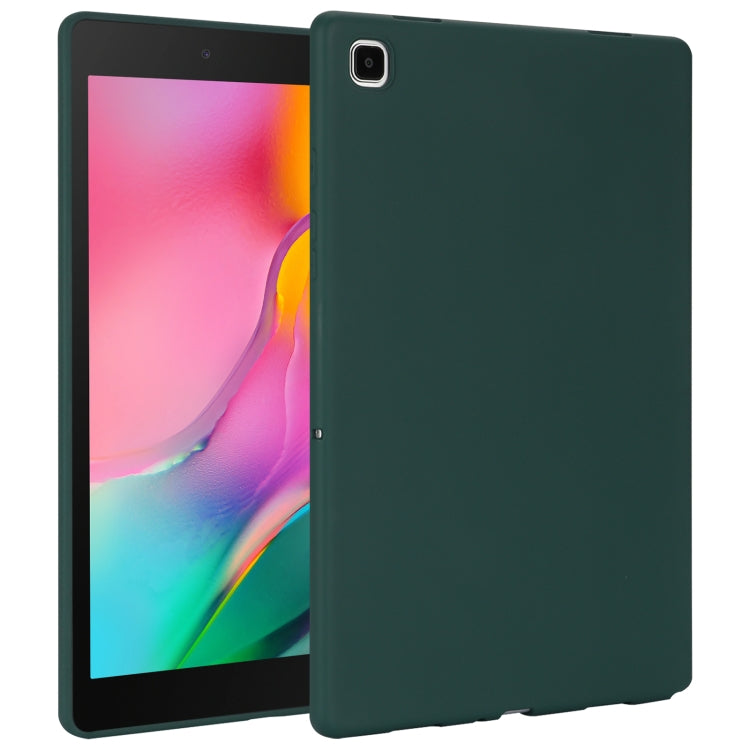 For Samsung Galaxy Tab A 8.0 2019 / T290 Oil Spray Skin-friendly TPU Tablet Case(Deep Green) by bashfashion