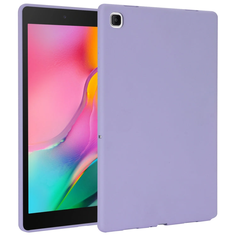 For Samsung Galaxy Tab A 8.0 2019 / T290 Oil Spray Skin-friendly TPU Tablet Case(Purple) by bashfashion