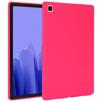For Samsung Galaxy Tab A7 2020 / T500 Oil Spray Skin-friendly TPU Tablet Case(Rose Red) by bashfashion